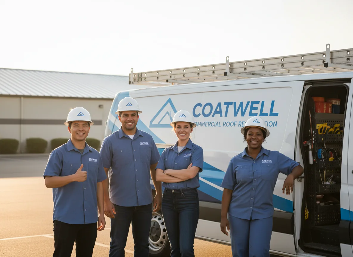 Commercial roof coating company in Reading, KS